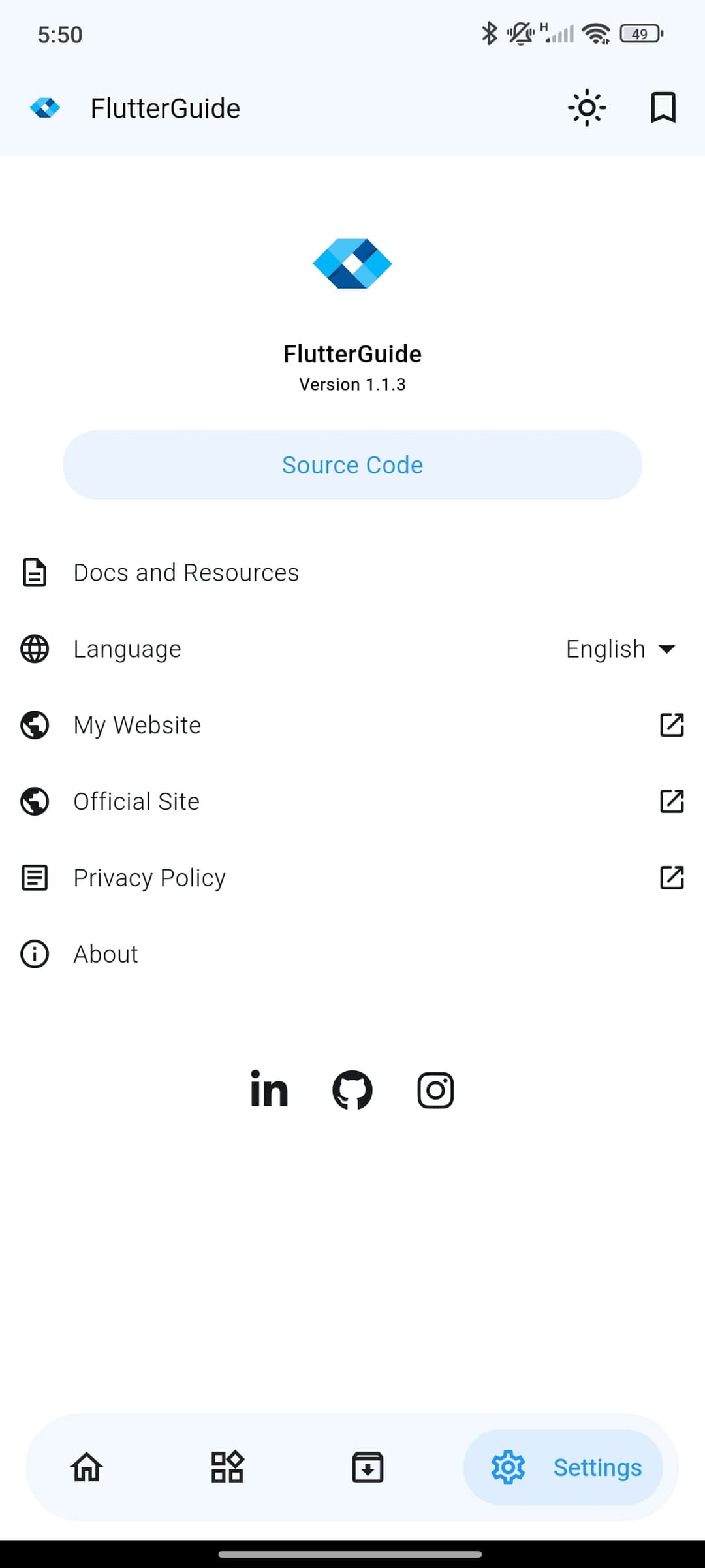 Flutter Guide App Screenshot 4